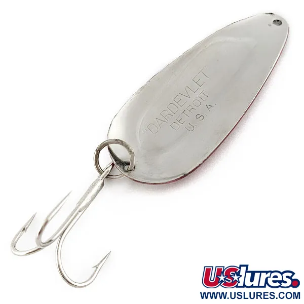 Vintage  Eppinger Dardevle Dardevlet, 3/4oz Red Devle fishing spoon #19352