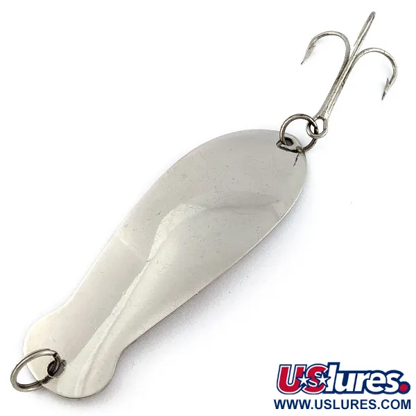 Vintage  K-B Bait K-B Spoon Superior 4, 1 1/3oz nickel fishing spoon #19367