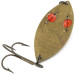 Vintage  Hofschneider Red Eye Wiggler, 1oz brass / red eyes fishing spoon #19369