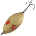 Vintage  Hofschneider Red Eye Wiggler, 1oz brass / red eyes fishing spoon #19369