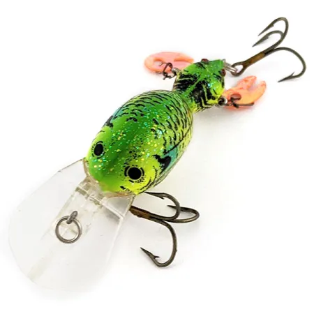 Vintage Renosky Lures Guido's Double Image, 1/3oz Chartreuse UV fishing lure #21082