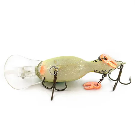 Vintage Renosky Lures Guido's Double Image, 1/3oz Chartreuse UV fishing lure #21082