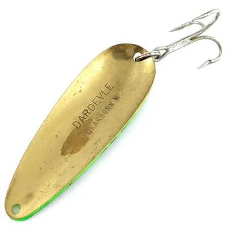 Vintage Eppinger Rok’t Dardevle, 1 3/4oz Fire tiger fishing spoon #19376