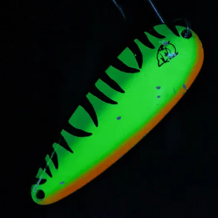 Vintage Eppinger Rok’t Dardevle, 1 3/4oz Fire tiger fishing spoon #19376