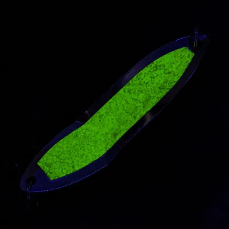 Vintage Happiness Is bait Marek-L-Lure by H.i, 2/3oz nickel fishing spoon #19379