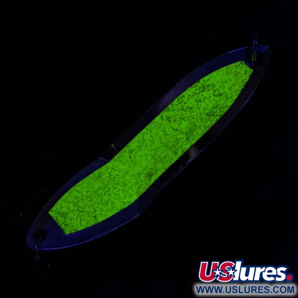 Vintage Happiness Is bait Marek-L-Lure by H.i, 2/3oz nickel fishing spoon #19379