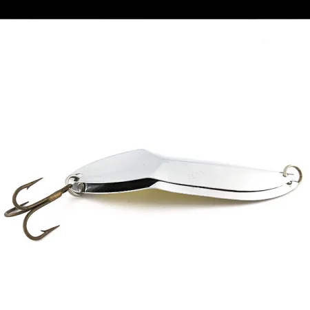 Vintage Happiness Is bait Marek-L-Lure by H.i, 2/3oz nickel fishing spoon #19379