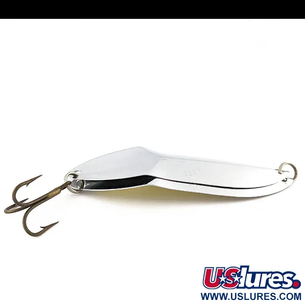 Vintage Happiness Is bait Marek-L-Lure by H.i, 2/3oz nickel fishing spoon #19379