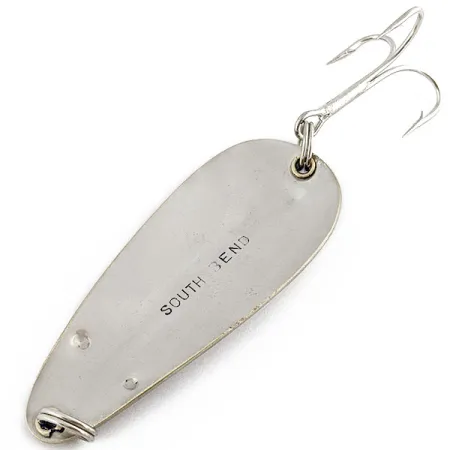 Vintage South Bend, 3/5oz nickel fishing spoon #19380