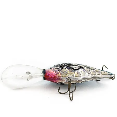 Vintage Renosky Lures Renosky Deep Dive Honeycomb Rattl shad, 2/5oz silver/blue fishing lure #22726