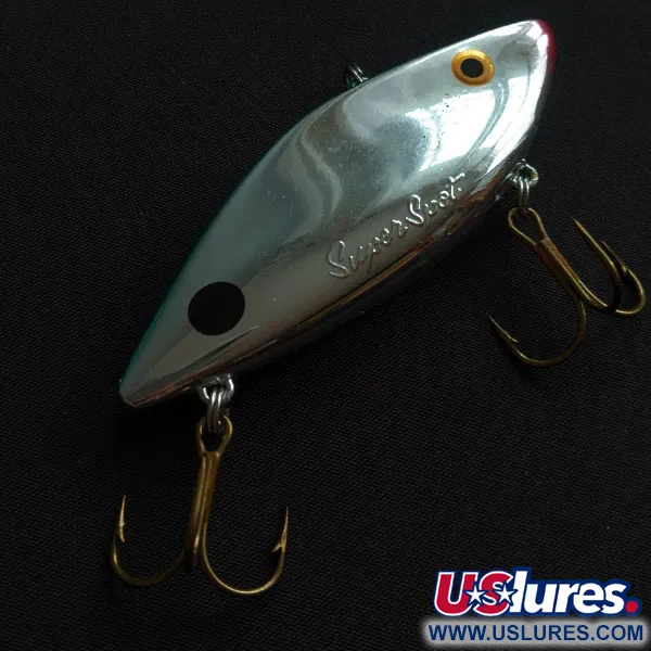 Vintage   Cotton Cordell Super Spot, 1/2oz Chrome/green fishing lure #19388