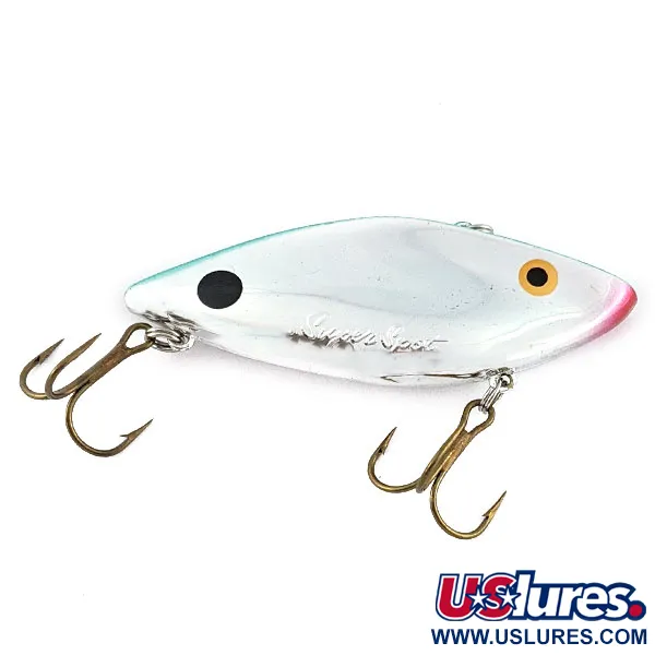 Vintage   Cotton Cordell Super Spot, 1/2oz Chrome/green fishing lure #19388