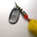 Vintage   Mepps Black Fury 3 Dressed, 1/4oz black/yellow spinning lure #19396