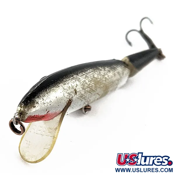 Vintage Rebel Floater Jointed, 1/8oz silver fishing lure #19398