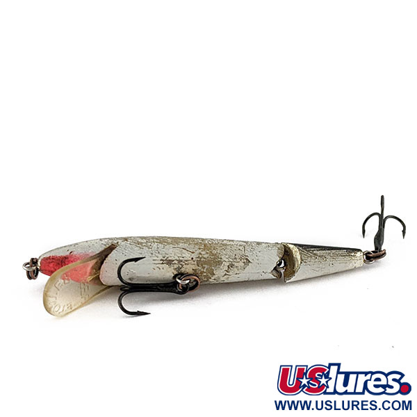 Vintage   Rebel Floater Jointed, 1/8oz silver fishing lure #19398