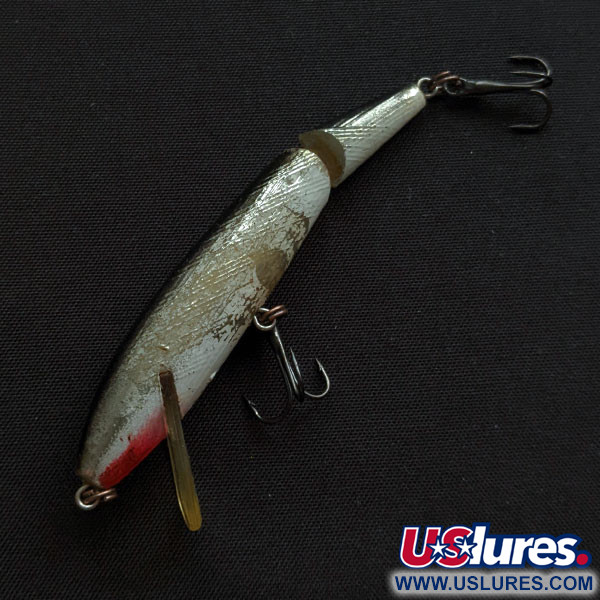 Vintage   Rebel Floater Jointed, 1/8oz silver fishing lure #19398