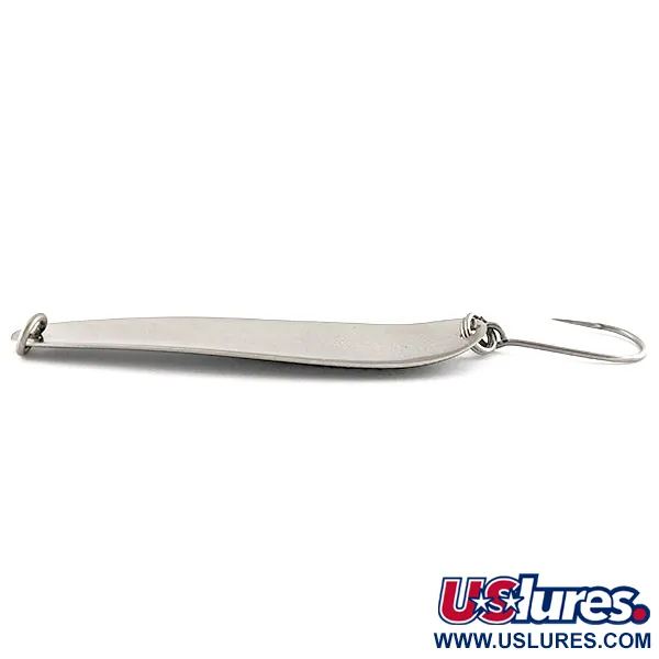 Vintage  Luhr Jensen Coyote spoon, 1/2oz black/white/nickel fishing spoon #19405