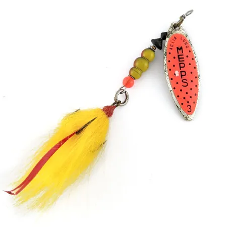 Vintage Mepps Aglia Long 3 Dressed, 2/5oz spinning lure #19409