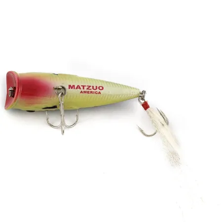 Vintage Matzuo America Spit & Sputter popper, 1/4oz fishing lure #19416