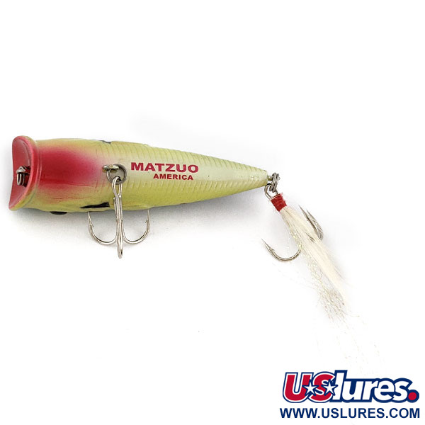 Vintage   Matzuo America Spit & Sputter popper, 1/4oz  fishing lure #19416