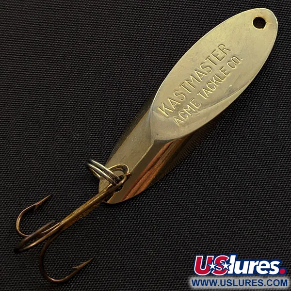 Vintage Acme Kastmaster, 3/8oz gold fishing spoon #19420