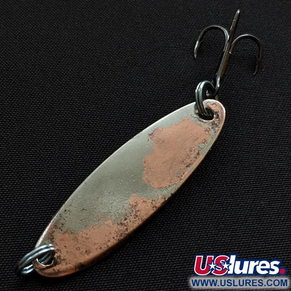 Vintage Acme Kastmaster, 1/4oz nickel/blue/copper fishing spoon #19421