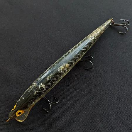 Vintage Bill Norman  Shiner Minnow , 1/4oz gold fishing lure #19424