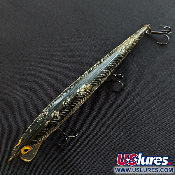 Vintage   Bill Norman  Shiner Minnow , 1/4oz gold fishing lure #19424