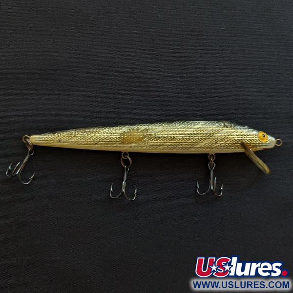 Vintage   Bill Norman  Shiner Minnow , 1/4oz gold fishing lure #19424