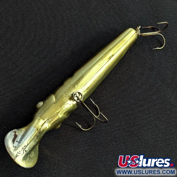 Vintage  Lindy / Little Joe Lindy Little Joe Master's Series Baitfish, 2/5oz gold fishing lure #19428