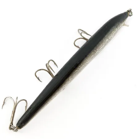 Vintage Bagley Bang-O Lure, 1/3oz Silver Foil/Black fishing lure #19429