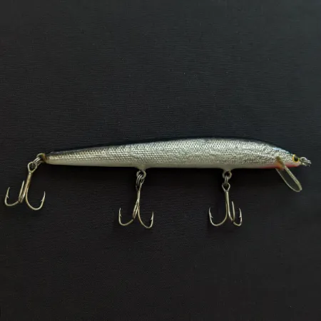 Vintage Bagley Bang-O Lure, 1/3oz Silver Foil/Black fishing lure #19429
