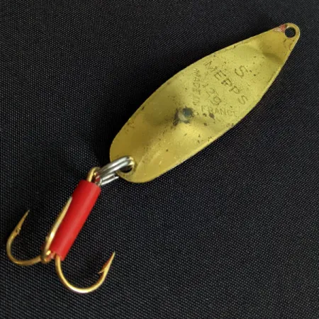 Vintage Mepps Syclops 1, 2/5oz brass fishing spoon #19437