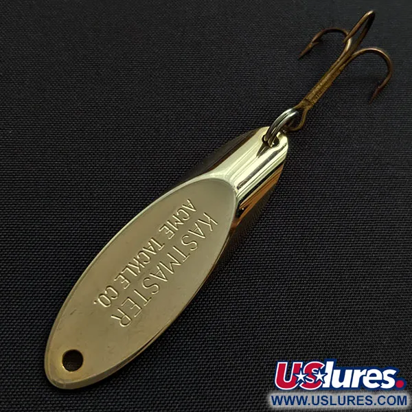 Vintage Acme Kastmaster, 3/8oz gold fishing spoon #19442