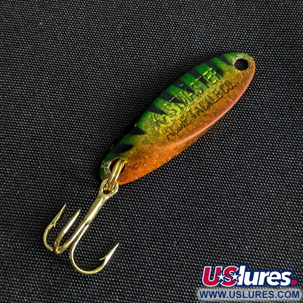 Vintage Acme Kastmaster, 1/8oz tiger fishing spoon #19448