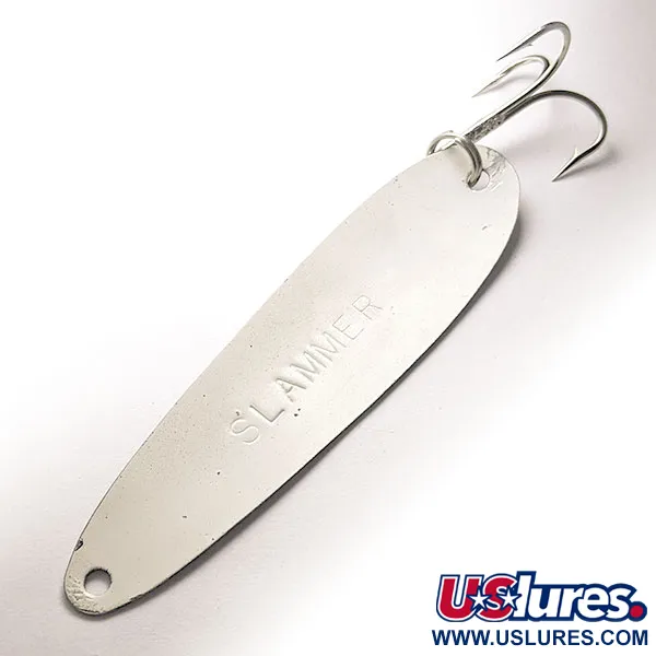 Vintage Slammer, 2/5oz black/white/green fishing spoon #19459