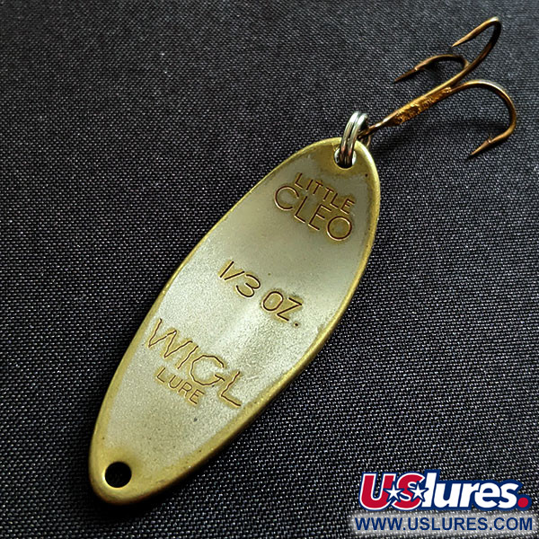 Vintage   Acme Little Cleo, 1/3oz brass fishing spoon #19460