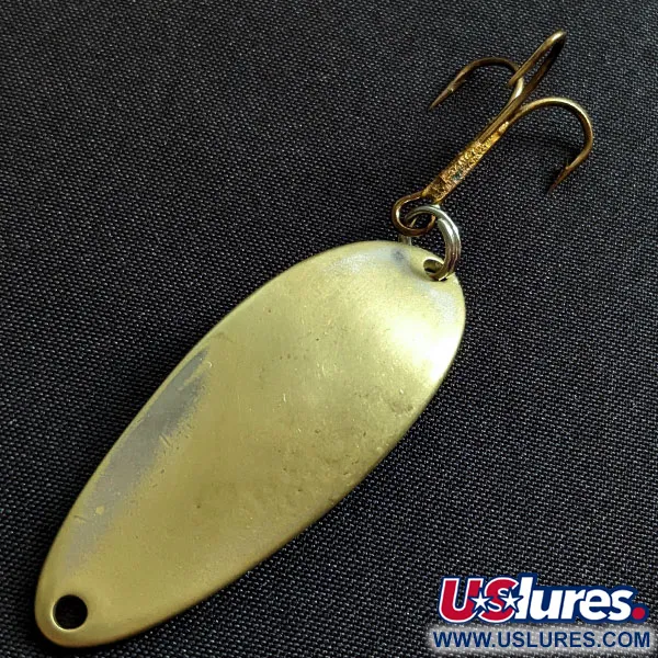 Vintage Acme Little Cleo, 1/3oz brass fishing spoon #19460