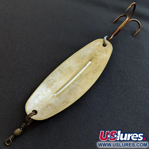 Vintage Williams Wabler W70, 1oz brass fishing spoon #19467