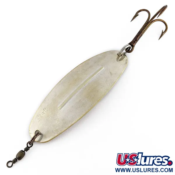 Vintage Williams Wabler W70, 1oz brass fishing spoon #19467