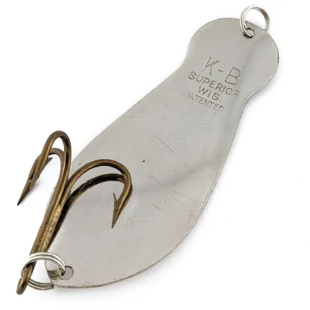 Vintage K-B Bait K-B Spoon, 1oz nickel fishing spoon #19468