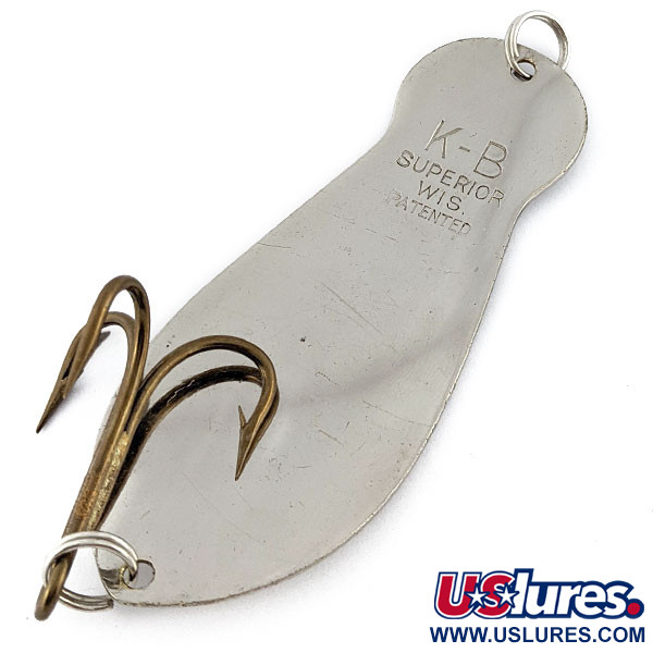 Vintage  K-B Bait K-B Spoon, 1oz nickel fishing spoon #19468