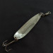 Vintage  Luhr Jensen Krocodile #5 Glow, 1oz nickel/white/green Glow - glows in the dark.​ fishing spoon #19488