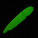 Vintage  Luhr Jensen Krocodile #5 Glow, 1oz nickel/white/green Glow - glows in the dark.​ fishing spoon #19488