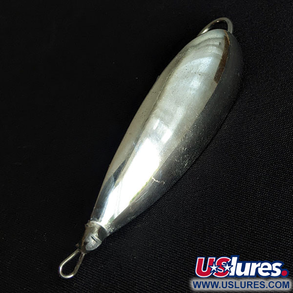 Vintage Johnson Silver Minnow, 2/5oz silver fishing spoon #19490