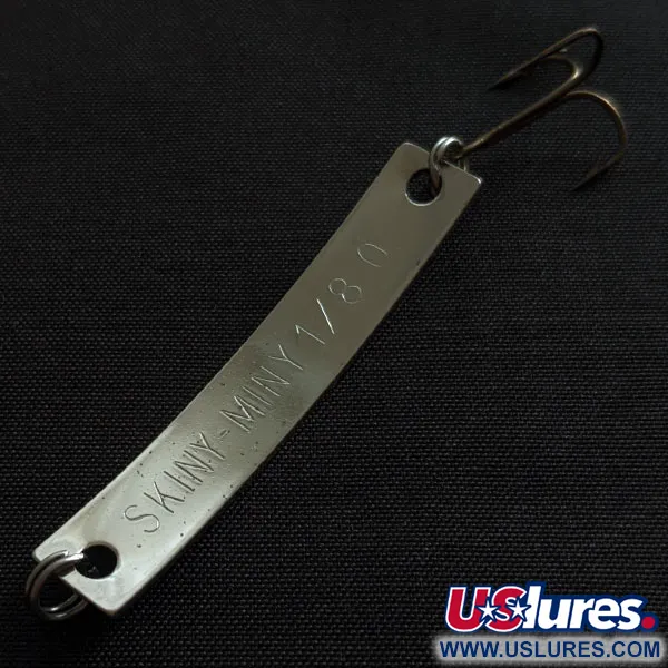Vintage Yakima Bait Skiny-miny, 1/8oz nickel fishing spoon #19494