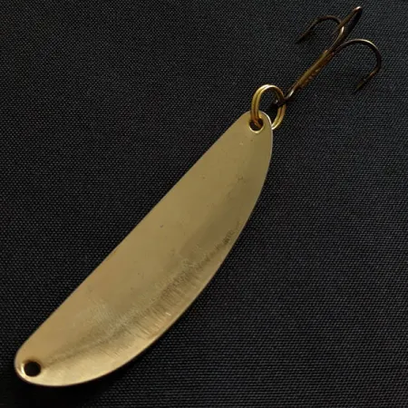 Vintage Acme Side-Winder, 1/3oz gold/orange fishing spoon #19495