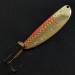 Vintage  Acme Side-Winder, 1/3oz gold/orange fishing spoon #19495