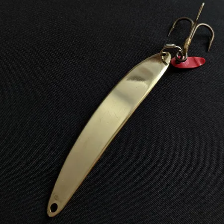 Vintage Bay de Noc Swedish Pimple #8, 1oz gold fishing spoon #19501