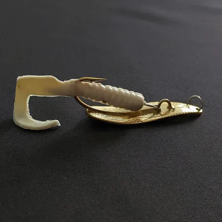 Vintage Mepps Timber Doodle 0, 1/4oz gold fishing spoon #19502